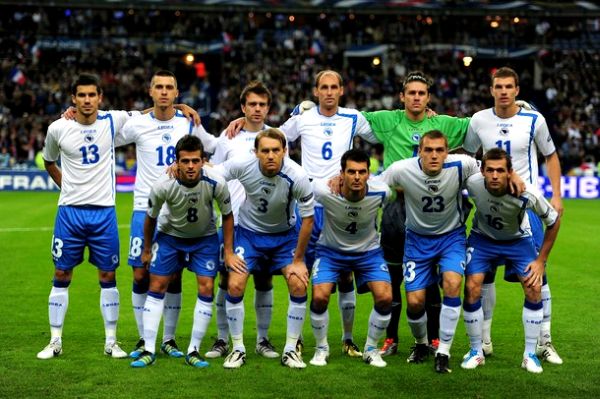 Nogometna reprezentacija BiH na Stade de France; foto: Getty Images