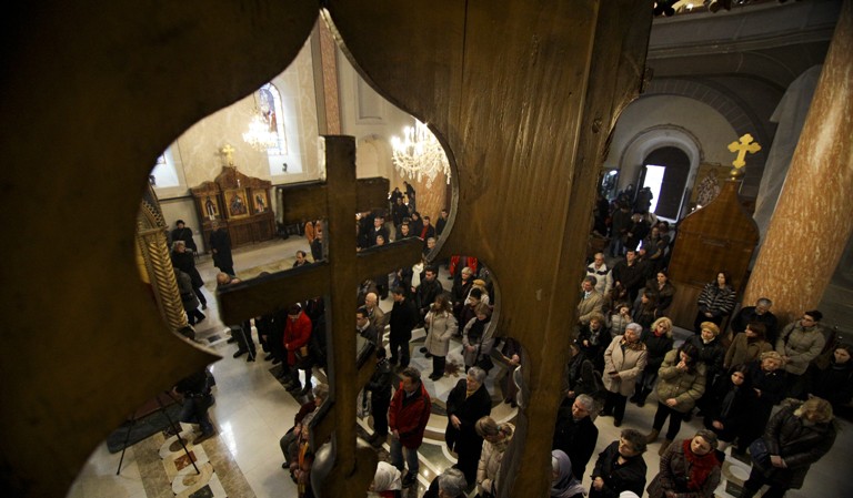 liturgija u Sabornoj crkvi u Sarajevu/Foto: Anadolija