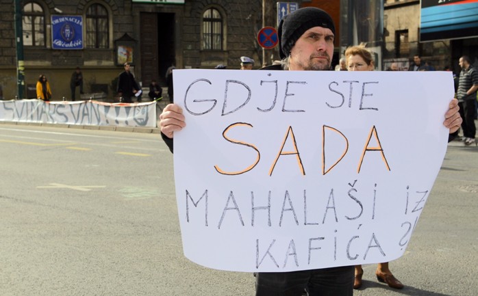 protesti u Sarajevu_februar/Foto: AA