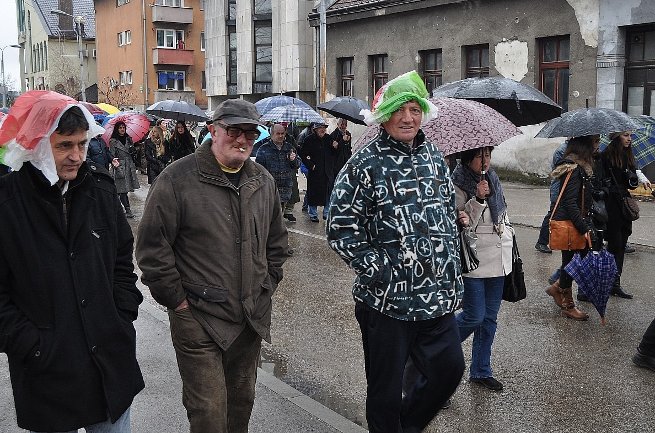 protesti u Bihaću, februar 2014/ Foto: AA