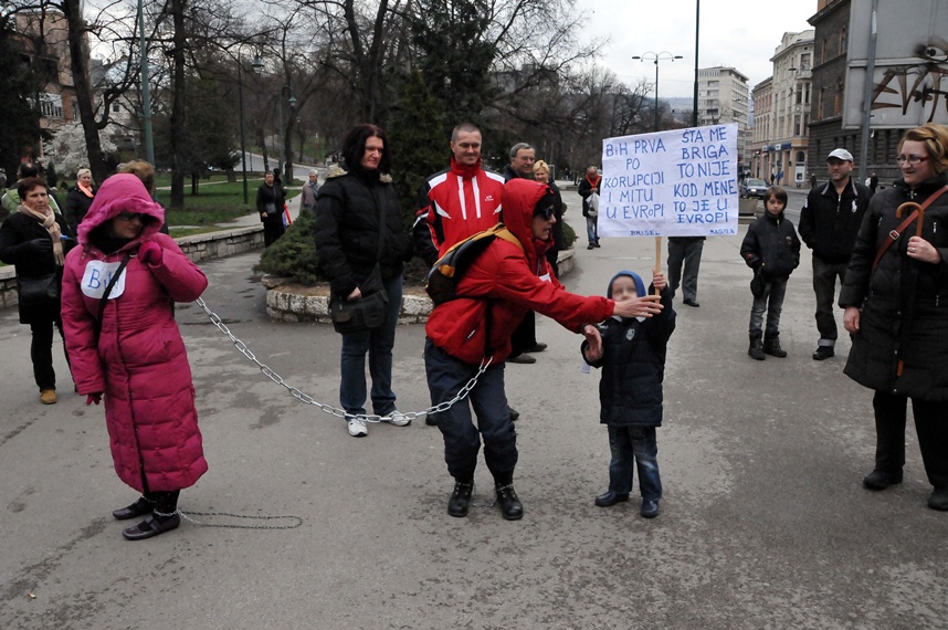 Protesti u Sarajevu 1.mart/Foto: Anadolija