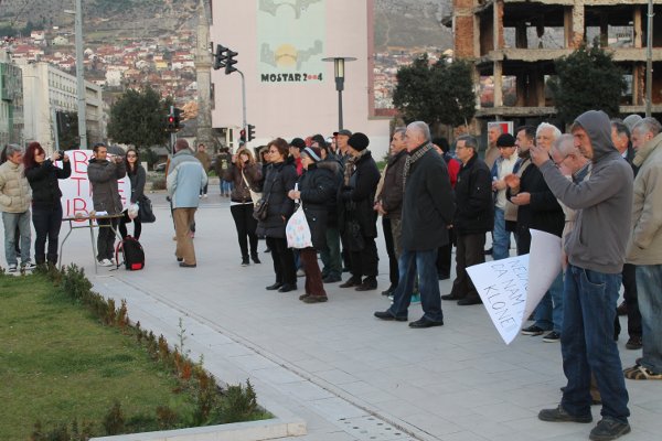 protesti u Mostaru, 8. mart 2014 / Foto: AA