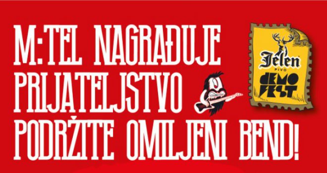 M:tel nagrađuje prijateljstvo – podržite omiljeni bend Jelen Demofesta 08!