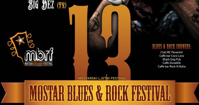 Sutra počinje 13. Mostar Blues & Rock Festival