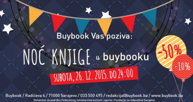 Ne propustite Noć knjige u Buybooku: Čekaju vas brojni popusti i druženje s književnicima