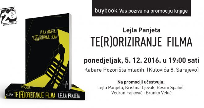 Promocija knjige Lejle Panjete 'Te(r)oriziranje filma' 5. decembra