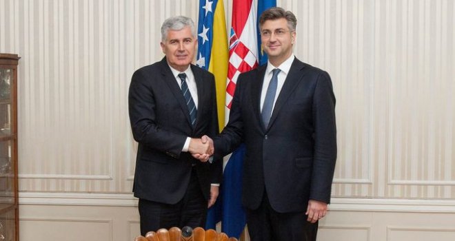 Plenković i Čović: Za HDZ važno da izborni sistem u BiH bude pravedan