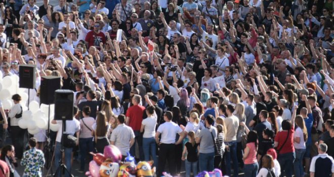 Prepun centar Banjaluke na skupu 'Pravda za Davida': Ljudi došli iz svih gradova BiH