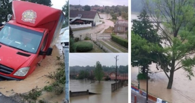 Voda guta sve pred sobom: Pukla brana u Petrovcu na Mlavi, bujica nosi kuće i mostove, stanovništvo u panici...  