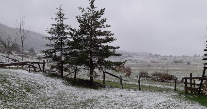 I na Blidinju opasno zabijelilo, temperatura nula stepeni...