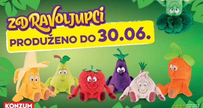 Pomama u KONZUM-u ne prestaje, nastavlja se do 30. juna: Svi traže Zdravoljupce, stižu nove količine plišanaca!