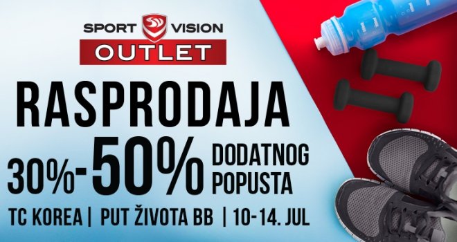 Rastu temperature, ali padaju cijene: Velika ljetna rasprodaja u Sport Vision Outletu u Sarajevu