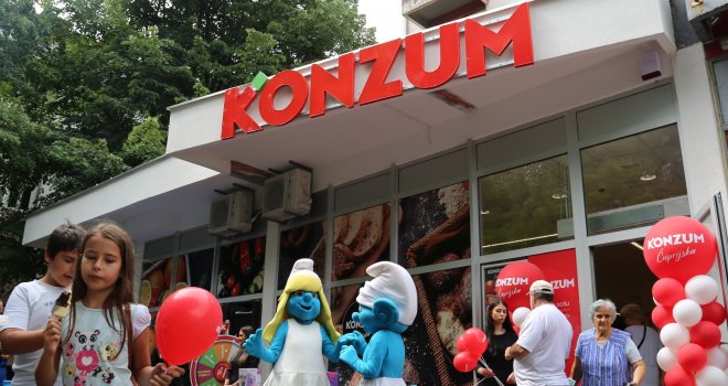 Konzum otvorio novu prodavnicu uz roštilj, pivo i sladoled: Svaki stoti kupac dobio cijelu kupovinu besplatno