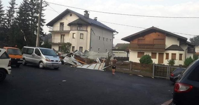 Jako nevrijeme napravilo velike probleme, na području Tešnja proglašeno stanje prirodne nesreće