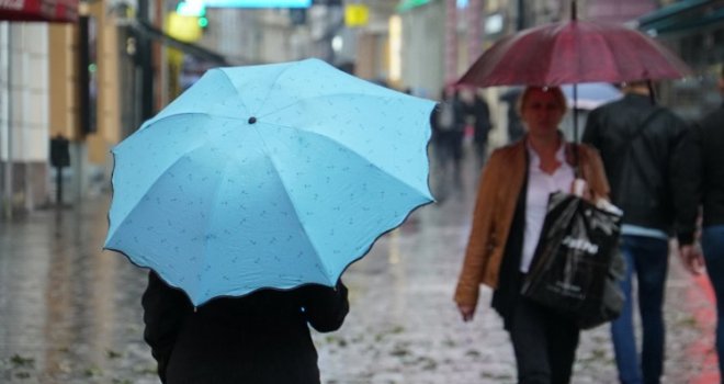 Danas kiša i oblačno u većini BiH, a temperature neće prelaziti...