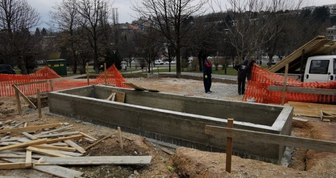 U toku izgradnja fontane u novom sarajevskom parku, zasadiće sedam stabala koja će imati osvjetljenje