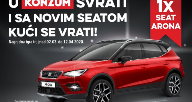 Konzum će najsretnijeg kupca nagraditi automobilom, ali i ostalima se smiješe privlačne nagrade