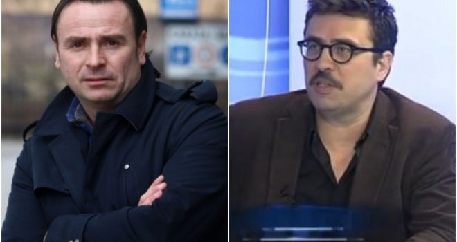 Memo Haljevac: Ti si na guzove studirao i udarao se sintelanom! Damir Nikšić: Čuj 'sintelan'?! 