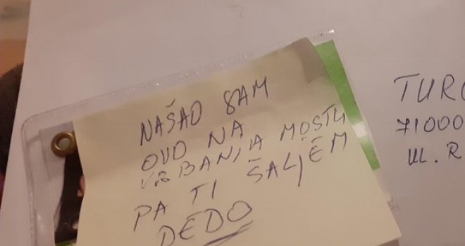 Kakva gesta nepoznatog Sarajlije: 'Našao sam ovo na Vrbanja mostu pa ti šaljem... Dedo'