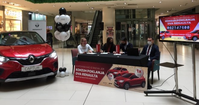 Sretnici: Saznajte ko su dobitnici dva automobila Renault u Konzumovoj nagradnoj igri