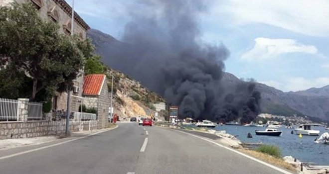 Pretakali gorivo kod Dubrovnika, planuo požar! Izgorjeli gliseri, skuteri, vozila...