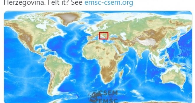 Jeste li osjetili? Potres jačine 4,2 stepena po Rihteru pogodio srednju Bosnu
