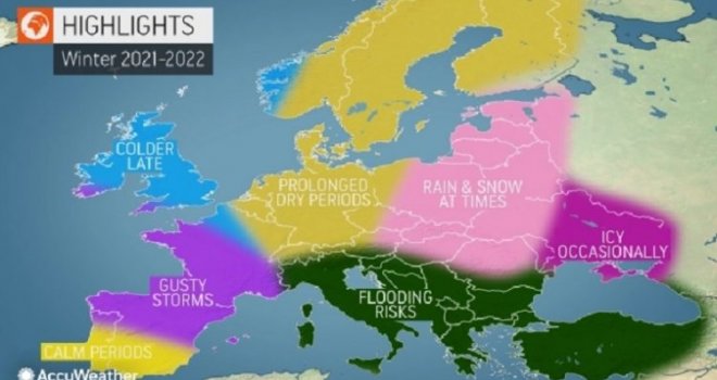 AccuWeather objavio veliku prognozu za zimu: Oluja za olujom, povećan rizik od poplava