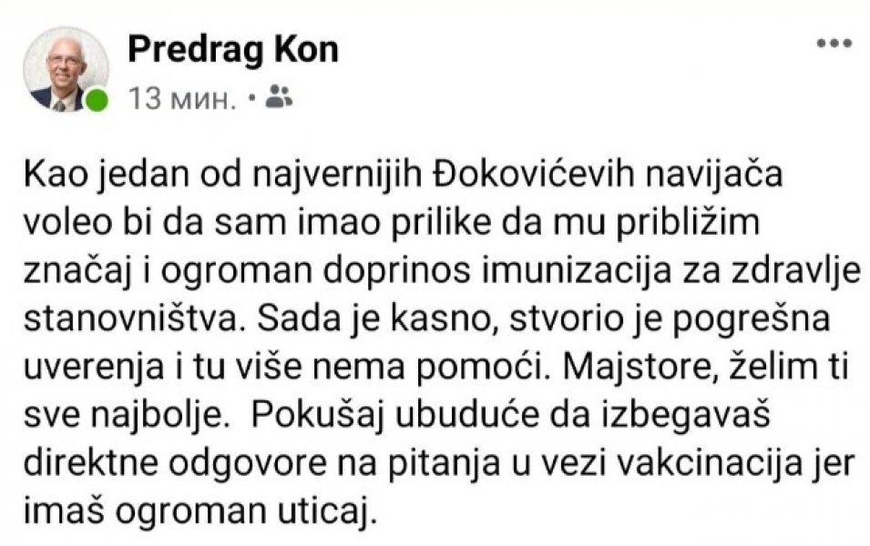 predrag-kon-fb-status-dokovic-vakcina