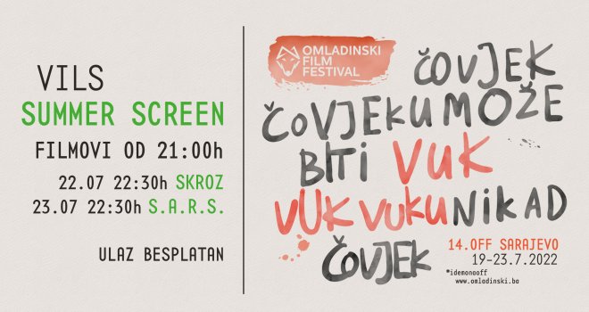 Vils Summer Screen u sklopu 14. OFF-a: Pet filmova, koncerti bendova Skroz i S.A.R.S.