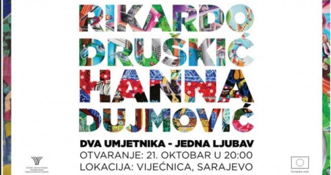 Rikardo Druškić i Hanna Dujmović donose izložbu 'Dva umjetnika - Jedna ljubav' 