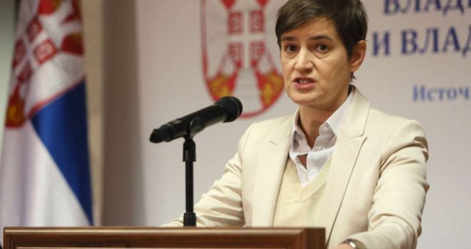 Brnabić: Predlaganje rezolucije o Srebrenici je 'farsa'