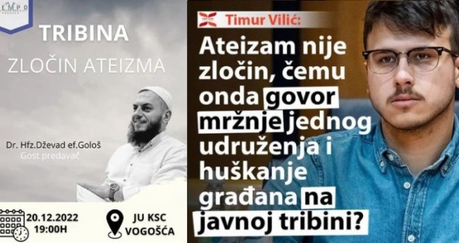 Lokalna (SDA) vlast u Vogošći podržava linč protiv nevjernika/ateista