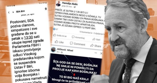 SDA pozive šalje SMS-om, poziva se na linč i nasilje kako bi  se spriječila smjena premijera Novalića