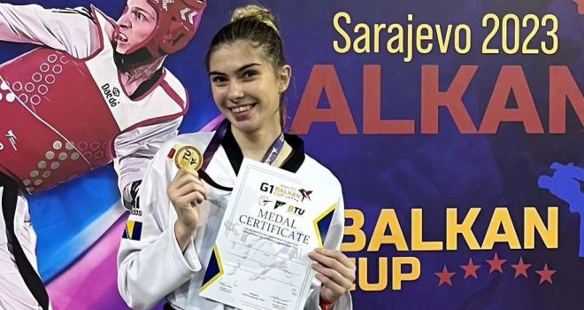 Ada Avdagić osvojila zlatnu medalju na taekwondo turniru 'G1 Balkan Cup 2023'