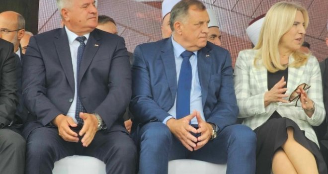 Dodik, Cvijanović i Višković stigli na otvorenje banjalučke džamije Arnaudije