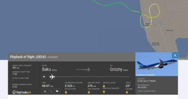 Azerbejdžanski putnički avion srušio se u Kazahstanu: Šest putnika uspjelo preživjeti pad