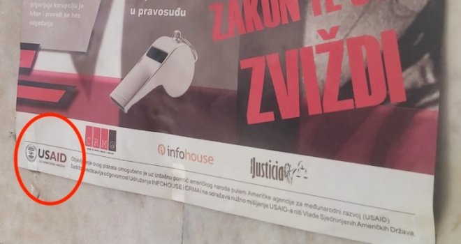 Maske padaju: Plakat u Narodnoj skupštini RS govori više od riječi! Koga je finansirao USAID u Republici Srpskoj?!  